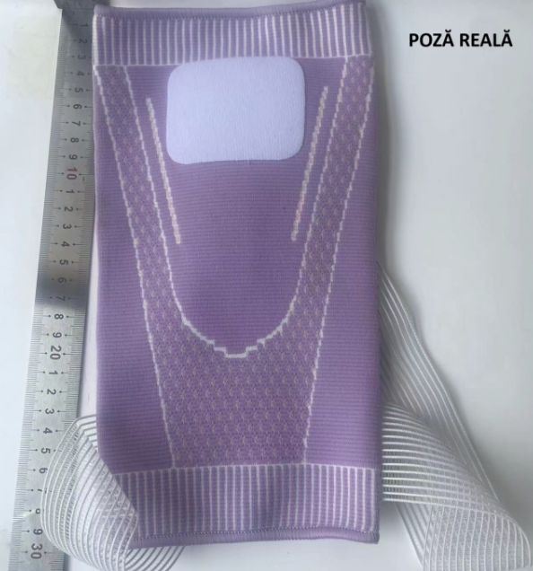Orteza Elastica pentru Genunchi, Flippy, Ajustabila cu Bretele Elastice, Banda pentru Compresie, Material Respirabil, Marime L